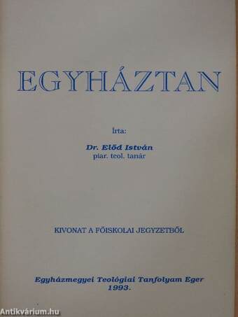 Egyháztan