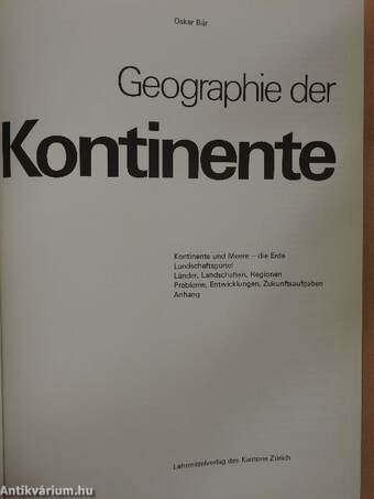 Geographie der Kontinente