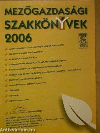 Mezőgazdasági szakkönyvek 2006