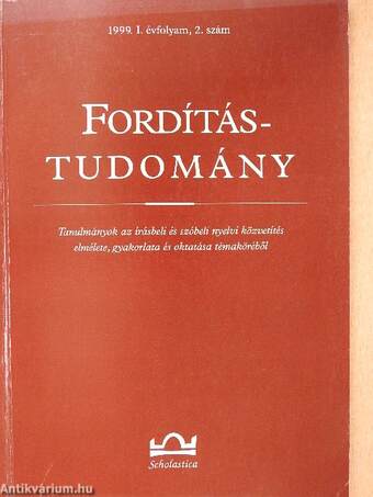 Fordítástudomány 1999/2.