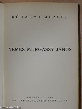 Nemes Murgassy János