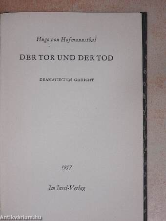 Der Tor und der Tod