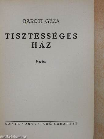 Tisztességes ház