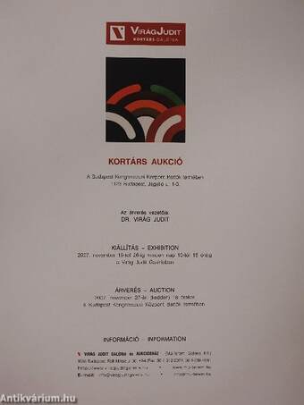 Virág Judit Galéria és Aukciósház - Kortárs aukció