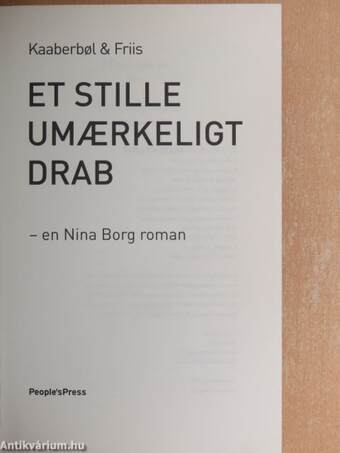 Et stille umaerkeligt drab