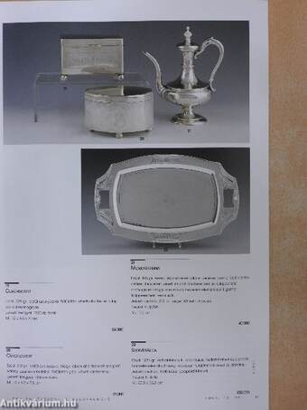 BÁV Rt. 86. Ékszeraukció/3. Ezüstaukció