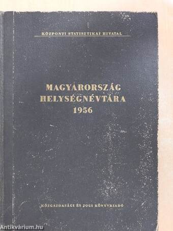 Magyarország helységnévtára 1956