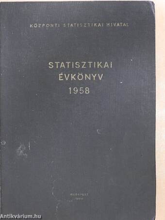 Statisztikai évkönyv 1958