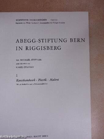 Abegg-Stiftung Bern in Riggisberg I.