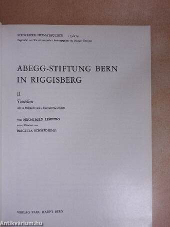 Abegg-Stiftung Bern in Riggisberg II.