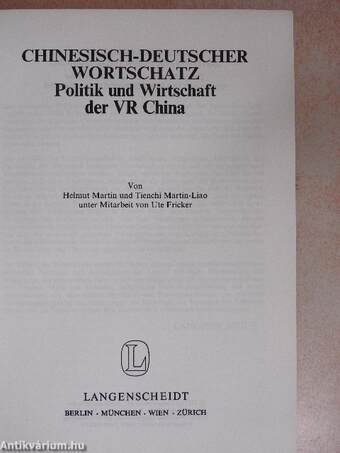 Chinesisch-Deutscher Wortschatz