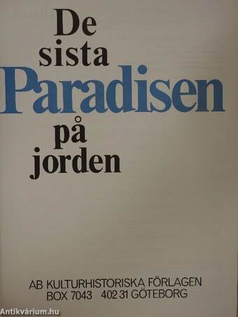 De sista Paradisen pa jorden