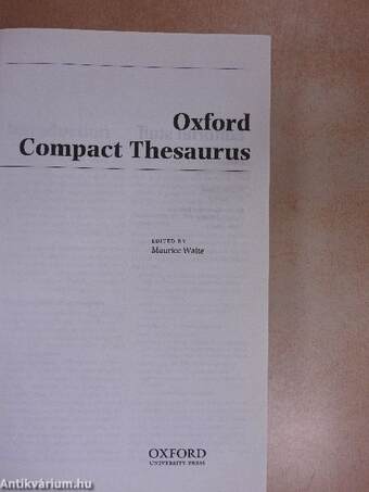 Oxford Compact Thesaurus