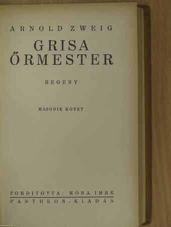 Grisa őrmester I-II.