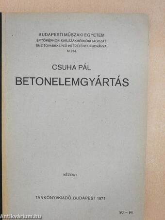 Betonelemgyártás