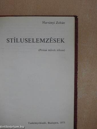 Stíluselemzések