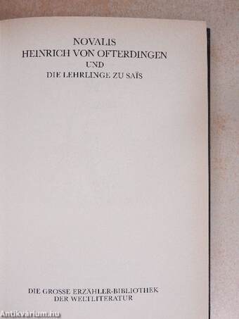 Heinrich von Ofterdingen und die Lehrlinge zu Sais