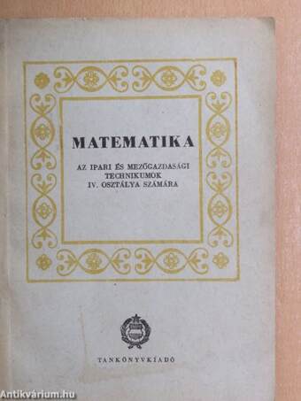 Matematika IV.