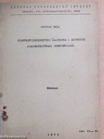 Gyártmányszerkesztési alapelvek a bevonatok alkalmazhatósága szempontjából