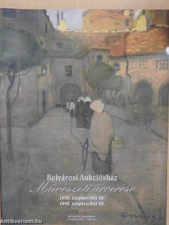 Belvárosi Aukciósház Művészeti árverése 1998. szeptember 28.-1998. szeptember 29.