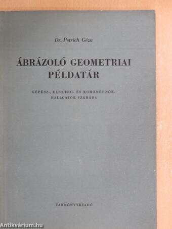 Ábrázoló geometriai példatár