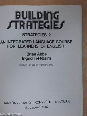 Building Strategies - Students' Book/Workbook