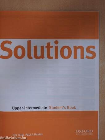 Solutions - Upper-Intermediate - Student's Book - CD-vel