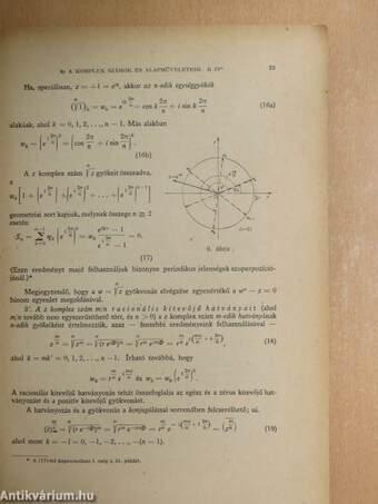 Műszaki matematikai gyakorlatok B. IV.