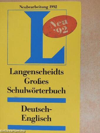 Langenscheidts Großes Schulwörterbuch