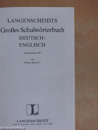 Langenscheidts Großes Schulwörterbuch