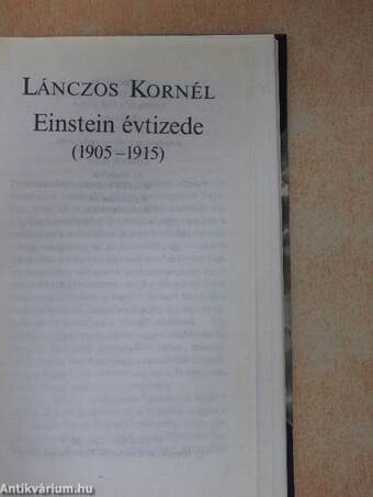 Einstein évtizede