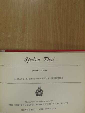 Spoken Thai I-II.