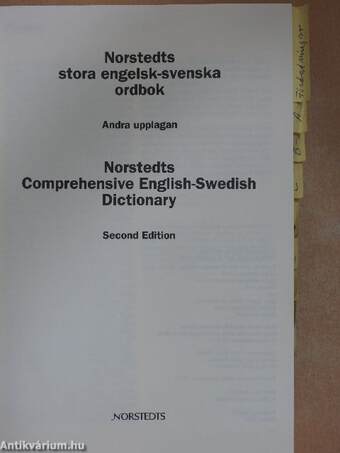 Norstedts Comprehensive English-Swedish Dictionary/Norstedts Comprehensive Swedish-English Dictionary