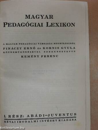 Magyar Pedagógiai Lexikon I-II.