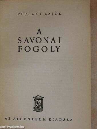 A savonai fogoly