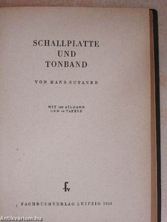 Schallplatte und Tonband