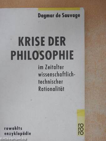 Krise der Philosophie