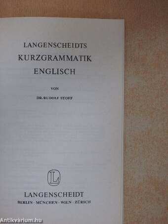 Langenscheidts Kurzgrammatik Englisch