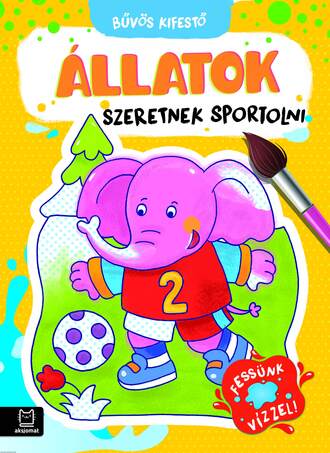 Bűvös kifestő. Állatok szeretnek sportolni