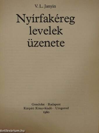 Nyírfakéreg levelek üzenete