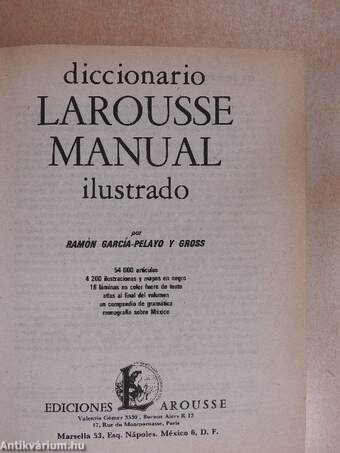 Diccionario Larousse Manual Ilustrado