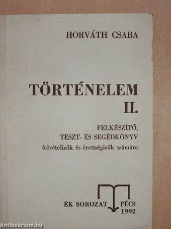 Történelem II.