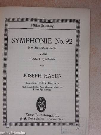 Symphonie No. 92