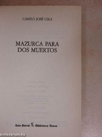 Mazurca para dos muertos