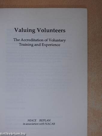 Valuing Volunteers