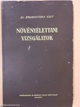 Növényélettani vizsgálatok II.