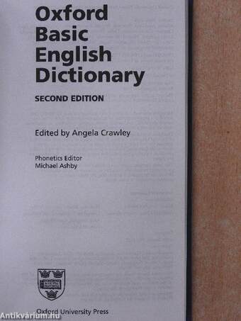 Oxford Basic English Dictionary