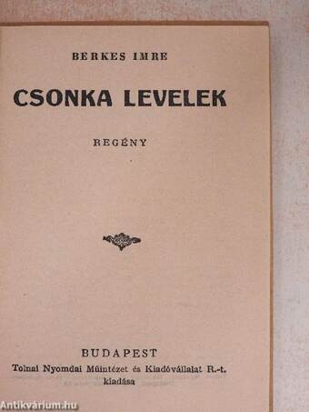 Csonka levelek