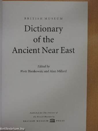 Dictionary of the Ancient Near East