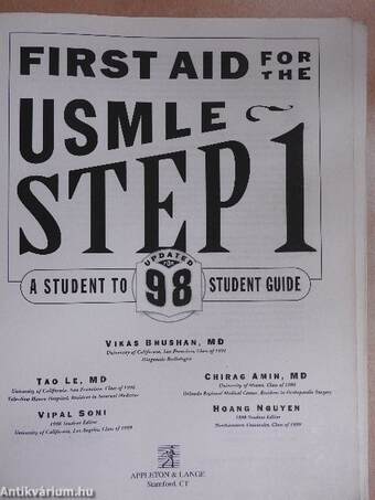 First aid for the USMLE Step 1.